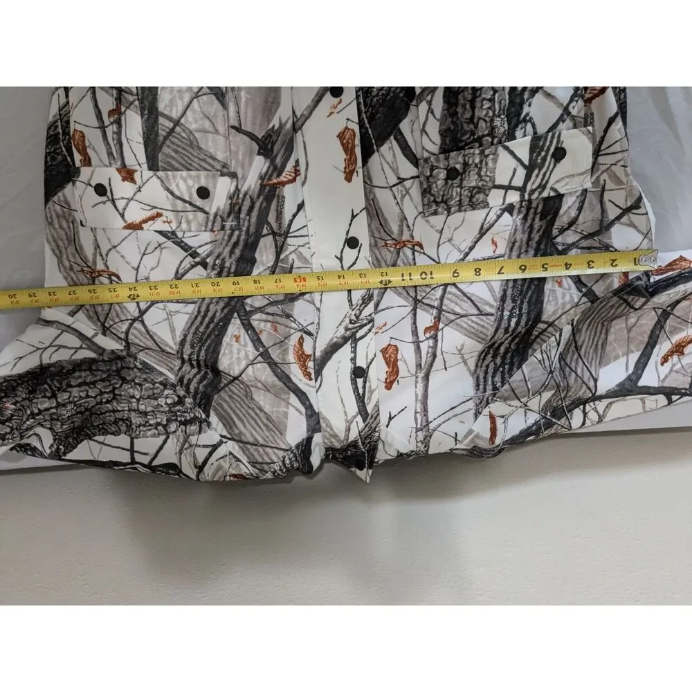 Mad Dog Gear XL Reversible Hunting Jacket | White Snow Camo & Hi-Vis Orange